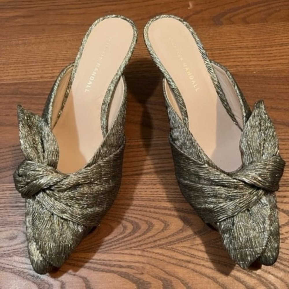 Loeffler Randall Jade Mule in Metallic Pewter